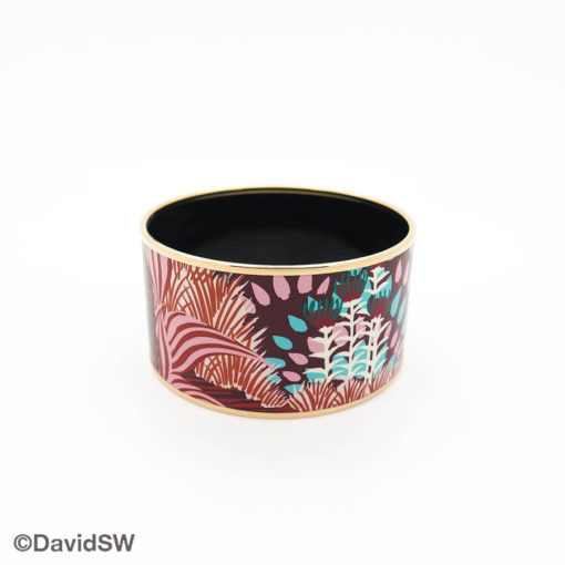 Hermés Enamel Grand Jungle of Eden Bangle Runway Pink - Image 2
