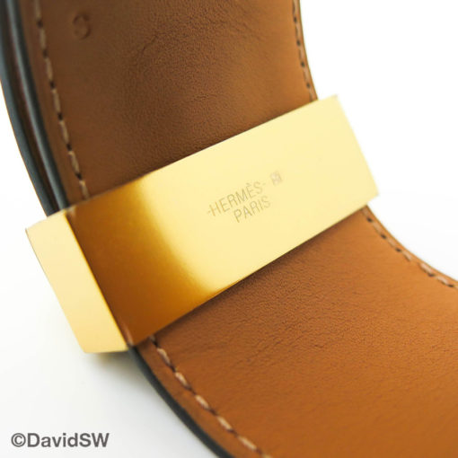 Hermés Calfskin Collier de Chien Cuff Dark Brown - Image 6