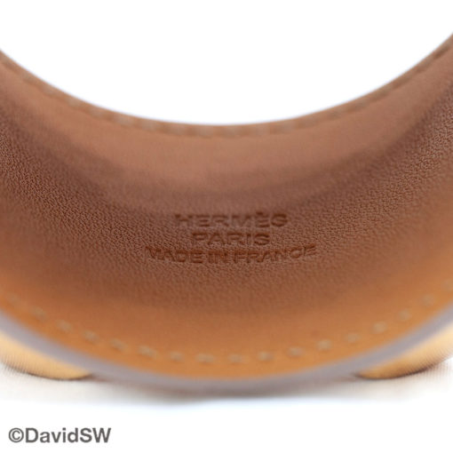 Hermés Calfskin Collier de Chien Cuff White - Image 4