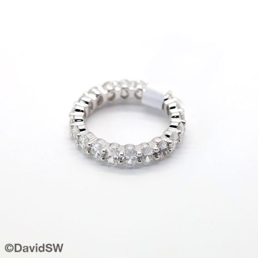 DavidSW 14K White Gold Diamond Eternity Ring - Image 2