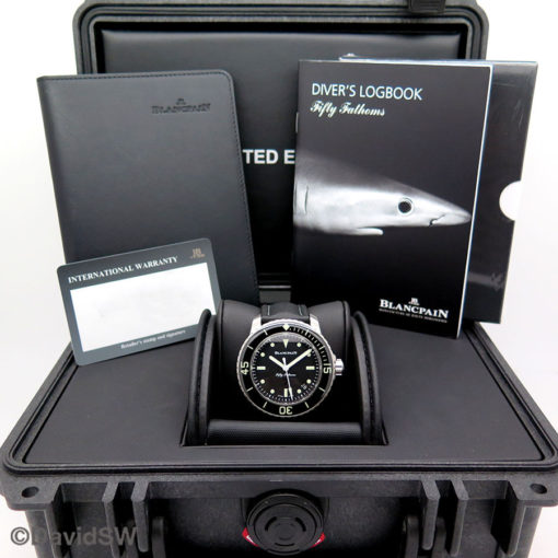 Alternative view of Blancpain Fifty Fathoms Nageurs De Combat Limited Edition