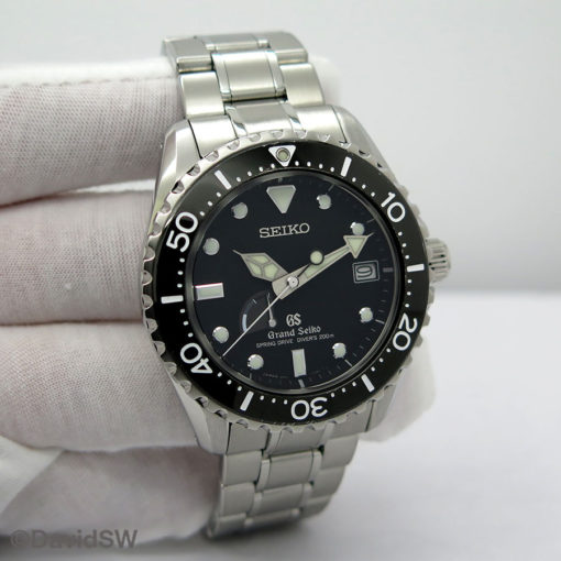 Grand Seiko SBGA029 Spring Drive Diver with Black Dial