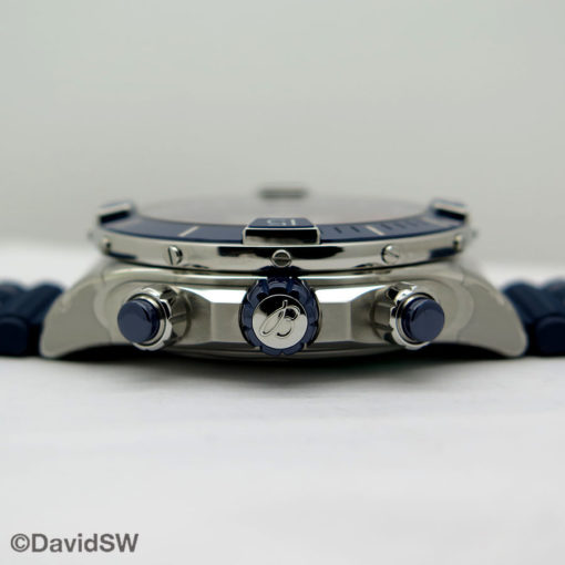 Breitling Super Chronomat B01 44mm on Rubber Strap with Blue Dial - Image 5