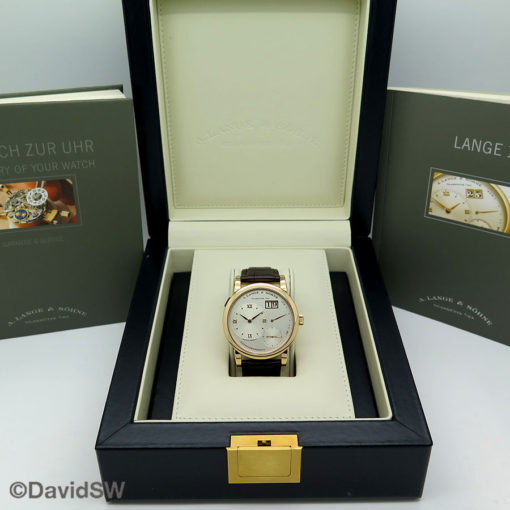 Alternative view of A. Lange and Sohne 101.032 Lange 1 with Silver Dial 18K Rose Gold