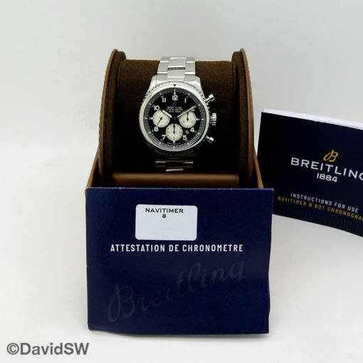 Alternative view of Breitling Navitimer 8 B01 Chronograph with Black Dial