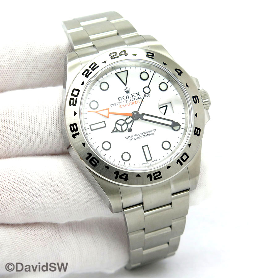 Rolex 216570 Explorer II with White Dial
