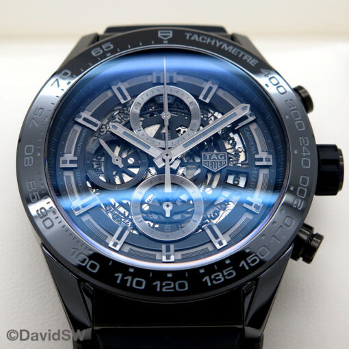 Tag Heuer CAR2A90 Carrera Heuer 01 Black Ceramic Chronograph - DavidSW