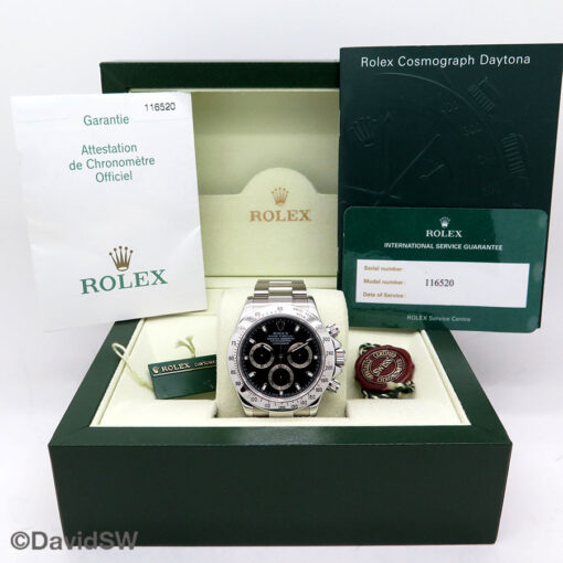 ブ*ン様 ROLEX ロレックス 時計用 純正ボックス 空箱　116520 Rolex 116520 Cosmograph Daytona with Black Dial - DavidSW