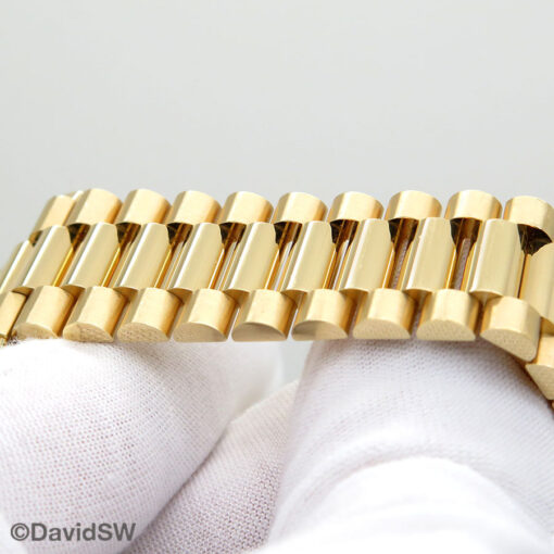 Rolex 128238 Day Date 18K Yellow Gold with Champagne Stick Dial - Image 6