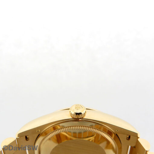 Rolex 128238 Day Date 18K Yellow Gold with Champagne Stick Dial - Image 4