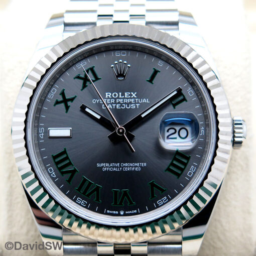 Rolex 126334 Datejust 41 with Slate Roman Dial on Jubilee - Image 3