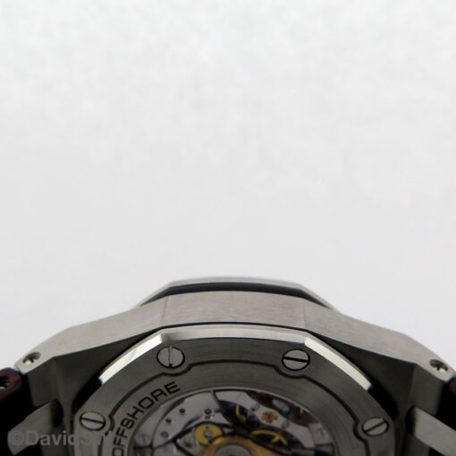 Audemars Piguet 26470ST Royal Oak Offshore Chronograph with Khaki Dial on Alligator - Image 6