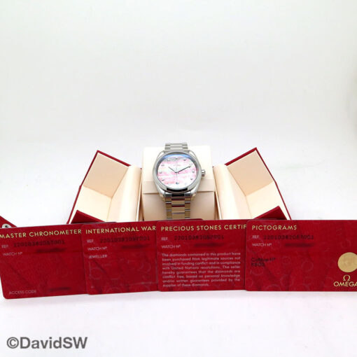 Omega Seamaster Aqua Terra 150m with Tahiti Mother of Pearl Diamond Dial 38mm - Image 2