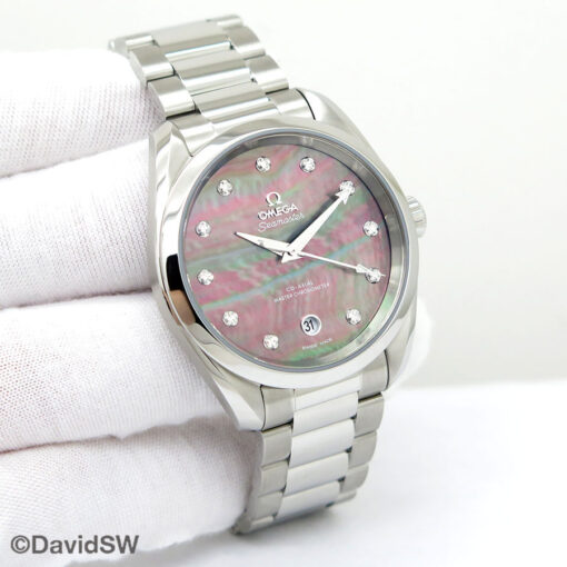 Omega Seamaster Aqua Terra 150m with Tahiti Mother of Pearl Diamond Dial 38mm