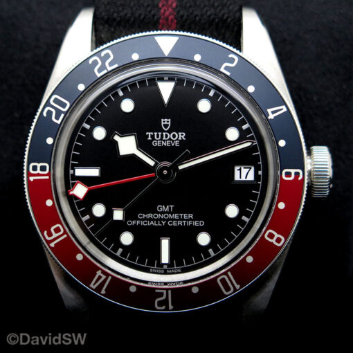 Tudor 79830RB Black Bay GMT with Red/Blue Bezel on NATO - Image 3