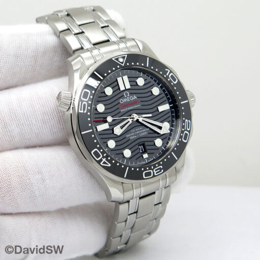 Omega Seamaster Diver 300m with Black Dial on Bracelet