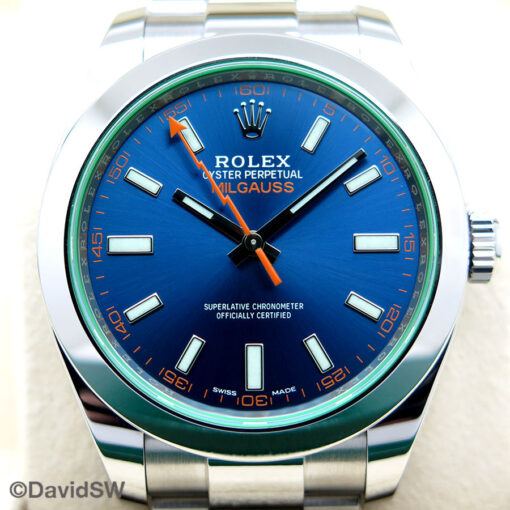 Rolex 116400GV Milgauss with Blue Dial - Image 3