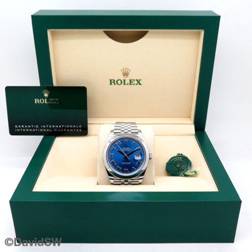 Rolex 126300 Datejust 41 with Blue Azzurro Dial on Jubilee - Image 2