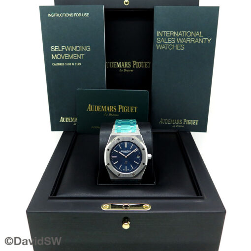 Audemars Piguet 15202ST Royal Oak "Jumbo" Ultra Thin with Blue Dial - Image 2