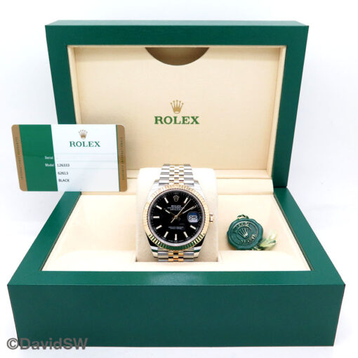 Rolex 126333 Datejust 41 18K/SS with Black Stick Dial on Jubilee - Image 2