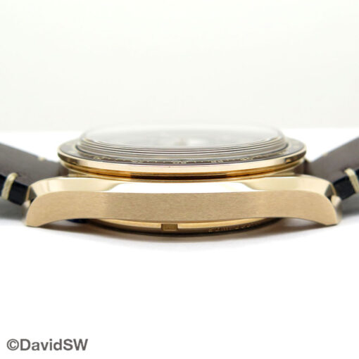 Omega Speedmaster Bronze Gold Chronoscope Chronograph with Dark Brown Dial on Leather - Image 7