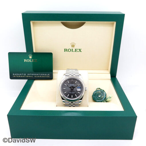 Rolex 126334 Datejust 41 with Slate Stick Dial on Jubilee - Image 2