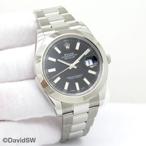 Rolex 116300 Datejust II with Black Stick Dial on Oyster