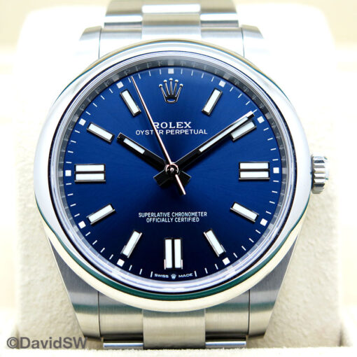 Rolex 124300 Oyster Perpetual 41mm with Blue Dial - Image 3