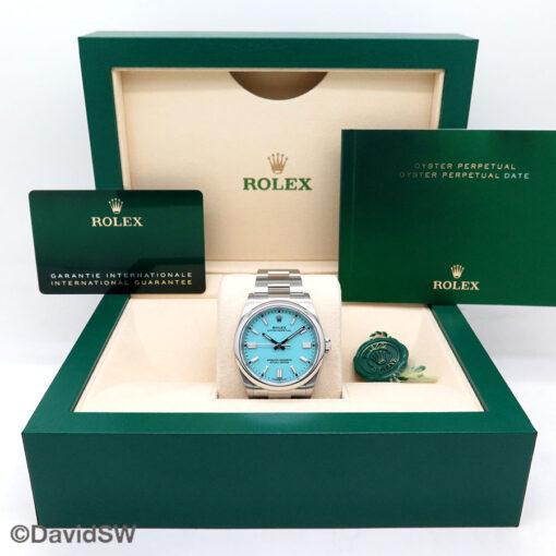 Rolex 126000 Oyster Perpetual with Turquoise Dial - Image 2