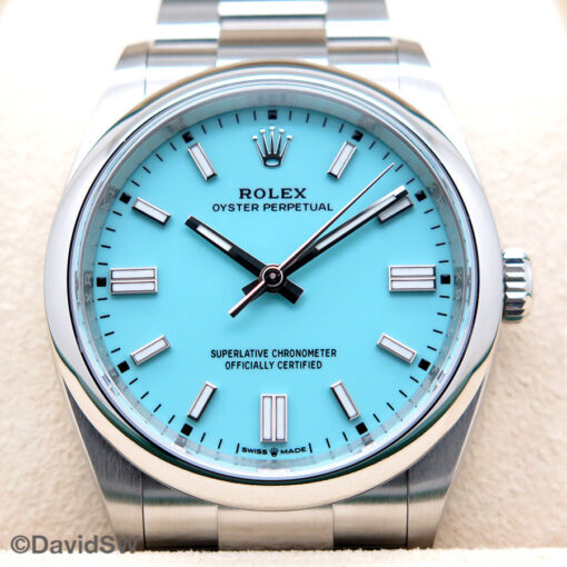 Rolex 126000 Oyster Perpetual with Turquoise Dial - Image 3