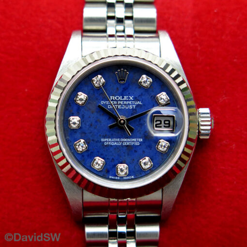 Rolex 79174 Datejust with Sodalite Serti Dial on Jubilee - Image 3