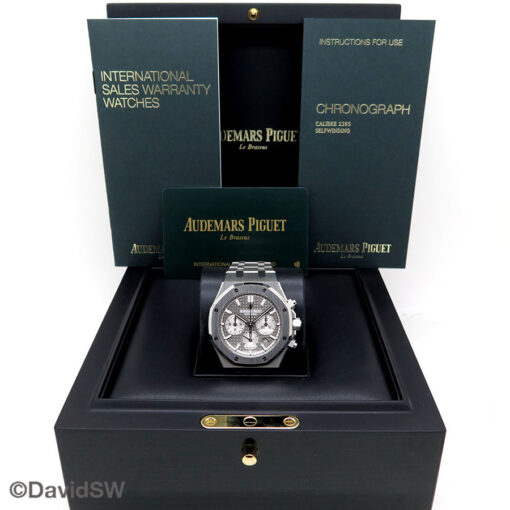 Alternative view of Audemars Piguet 26315ST Royal Oak Chronograph with Ruthenium Dial