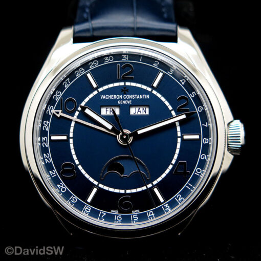 Vacheron Constantin Fiftysix Complete Calendar with Blue Dial on Strap - Image 3