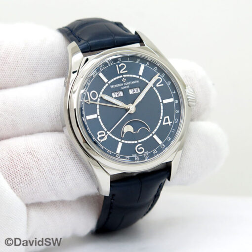 Vacheron Constantin Fiftysix Complete Calendar with Blue Dial on Strap