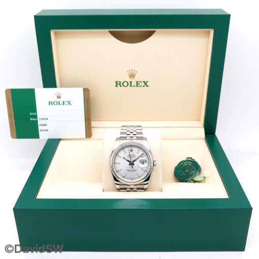 Rolex 116234 Datejust with Silver Stick Dial on Jubilee - Image 2