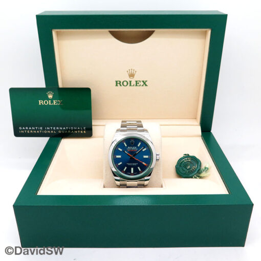 Rolex 116400GV Milgauss with Blue Dial - Image 2