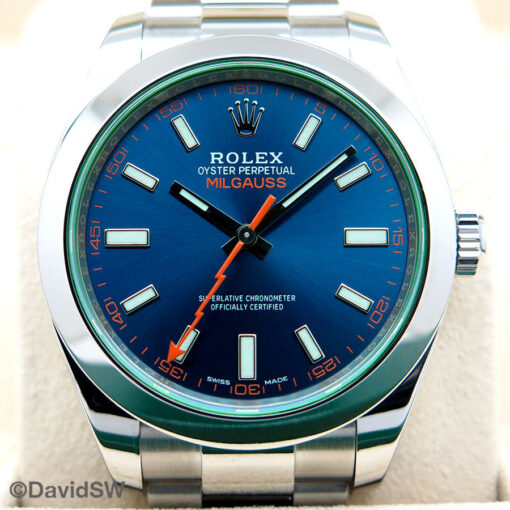 Rolex 116400GV Milgauss with Blue Dial - Image 3