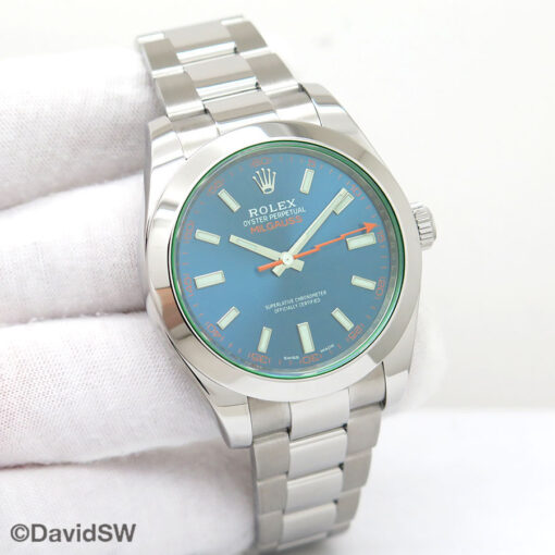 Rolex 116400GV Milgauss with Blue Dial