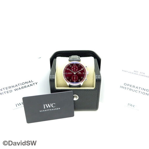 IWC IW3716 Portugieser Chronograph Automatic with Red Dial - Image 2