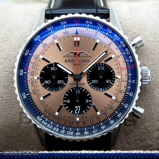 Breitling AB0138 Navitimer B01 Chronograph 43mm with Copper Dial on Strap - Image 3