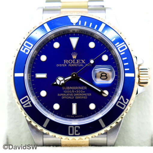 Rolex 16613LB Submariner 18K/SS with Blue Dial - Image 3