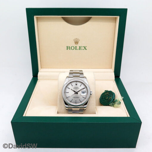 Rolex 116200 Datejust with Silver Stick Dial on Oyster - Image 2