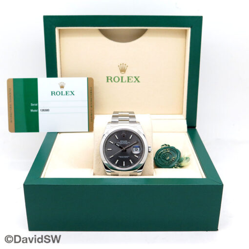 Rolex 126300 Datejust 41 with Slate Stick Dial on Oyster - Image 2