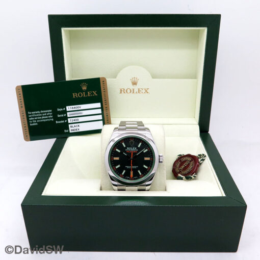 Rolex 116400GV Milgauss with Black Dial - Image 2