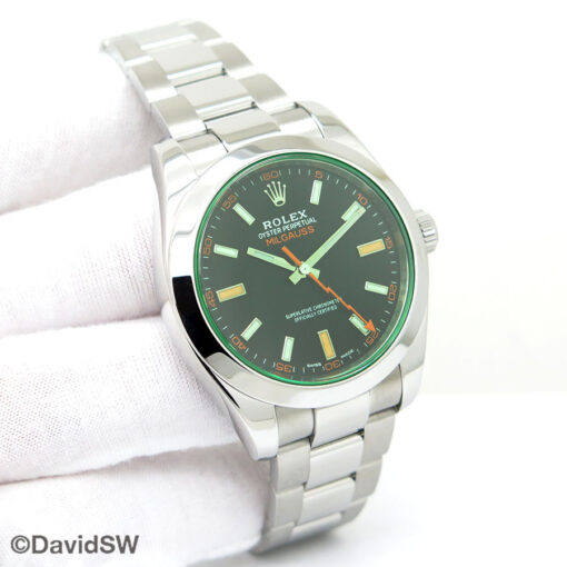 Rolex 116400GV Milgauss with Black Dial
