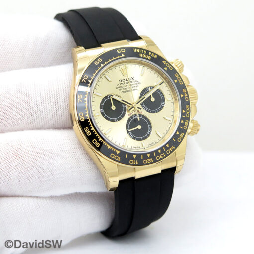 Rolex 126518LN Cosmograph Daytona 18K Yellow Gold with Gold Dial on Oysterflex (New Model)