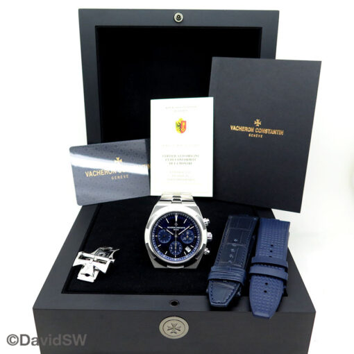 Vacheron Constantin 5500V Overseas Chronograph with Blue Dial - Image 2
