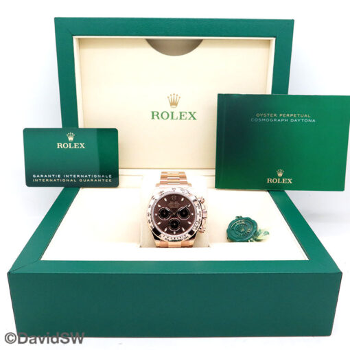 Rolex 116505 Cosmograph Daytona 18K Rose Gold with Chocolate Dial - Image 2