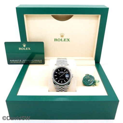 Rolex 126234 Datejust with Black Stick Dial on Jubilee - Image 2