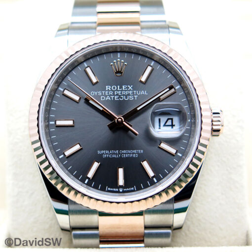 Rolex 126231 Datejust 18K/SS with Slate Stick Dial on Oyster - Image 3